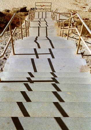 Sand, Stairs, Shadow