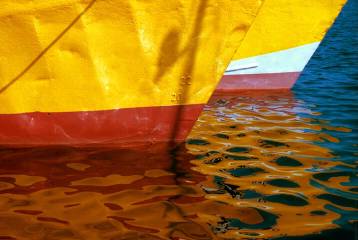 Fishing boats - reflections