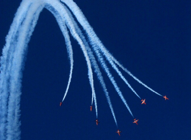 Red Arrows - loop with a split...