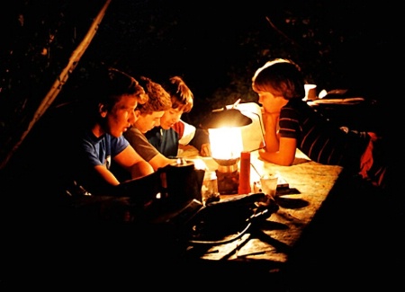 Lantern-Lit Campers