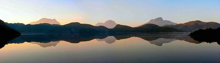 The Coigach Peaks, Scotland, at dawn