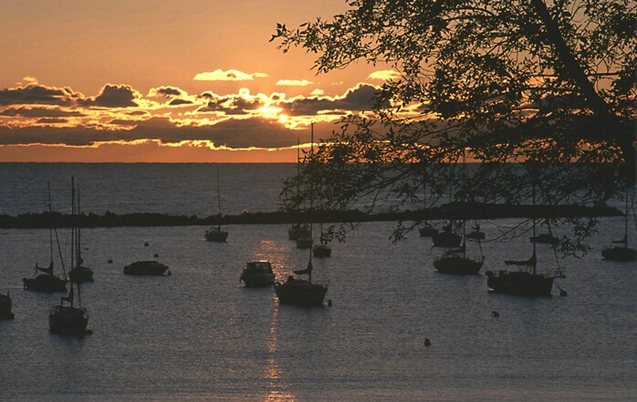 Sunrise on Lake Michigan - ID: 65684 © John D. Jones