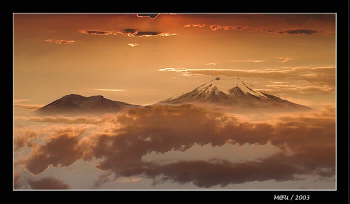 Flying over the clouds