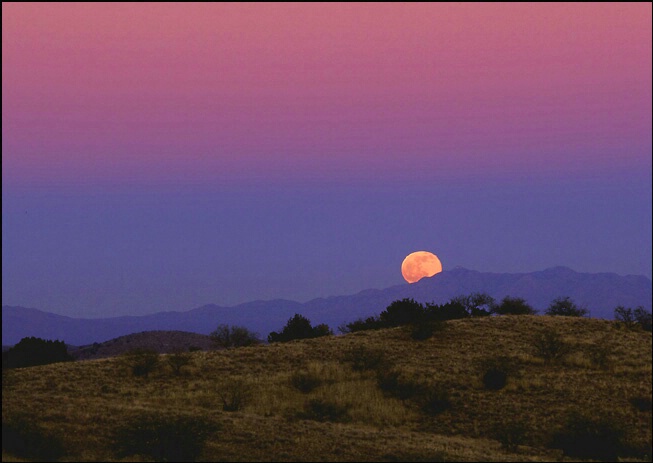 Moonrise Over the Santa Ritas