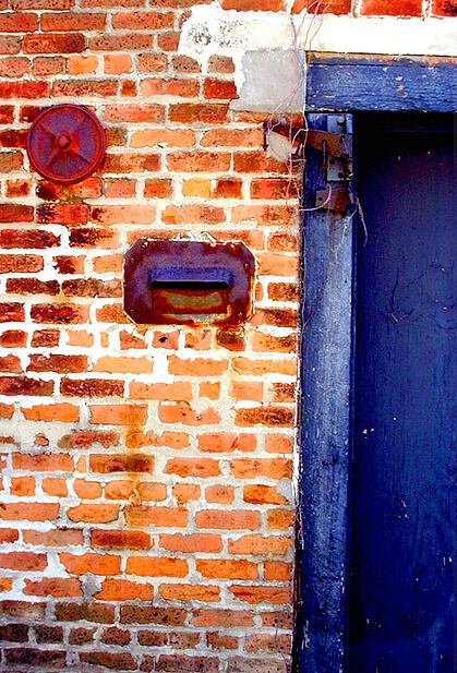 Red Bricks- Blue Door
