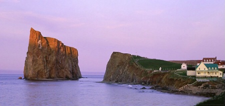 Rocher Perce at Sunset 