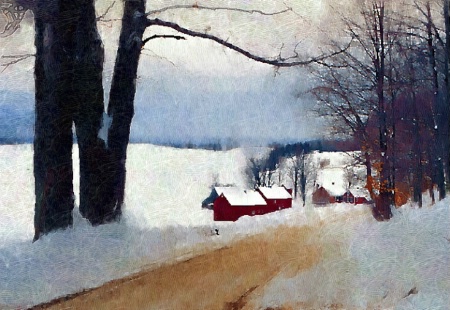 Jenny Farm, Woodstock, Vt. Winter