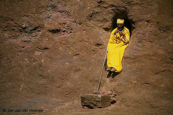 Hermit in his cave