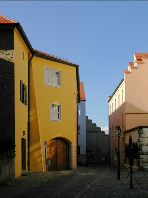 Late Afternoon Streetscape in Regensburg
