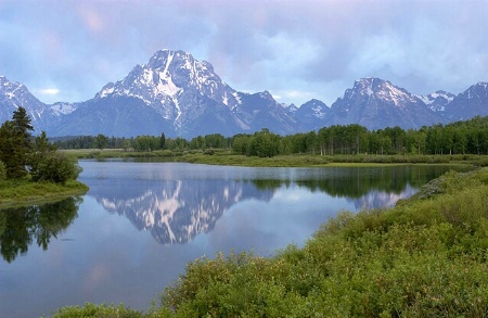 Touch Of Pink At Oxbow Bend 