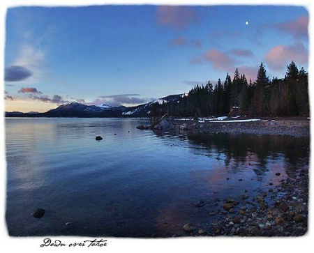 dawn over Tahoe