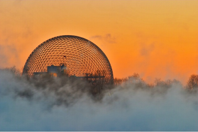 Expo Dome at Dawn