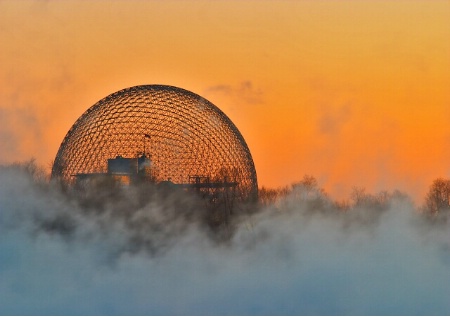 Expo Dome at Dawn