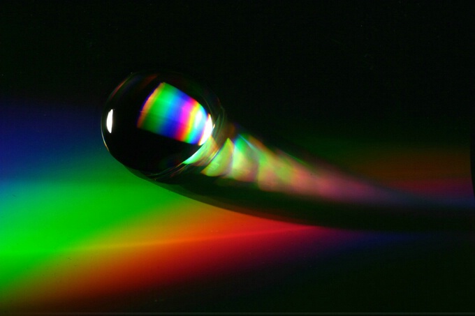 Spectrum and Water Droplet