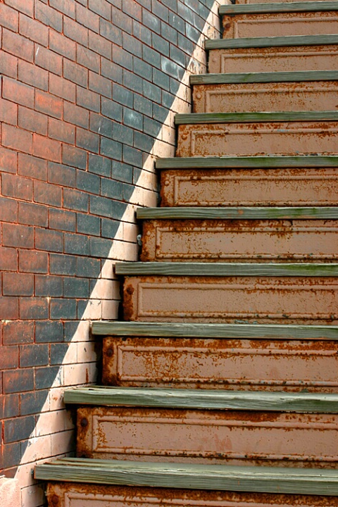 Old Stairs & Brick Wall