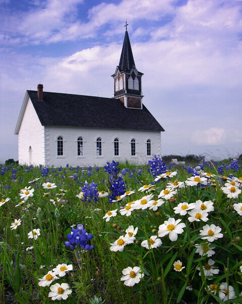 Rock Church in Spring