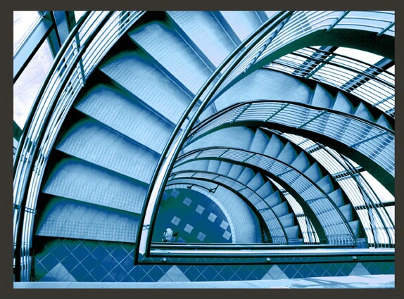 Stairs Blue