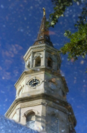 Rain Puddle Reflection