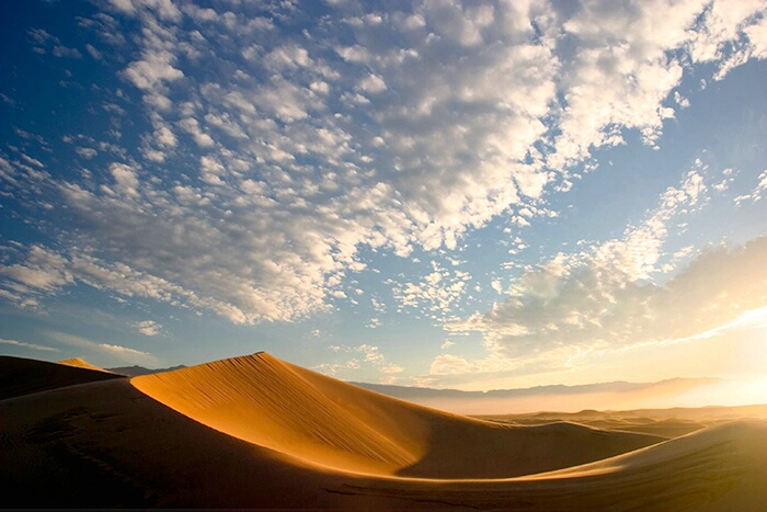 Sunrise over dunes