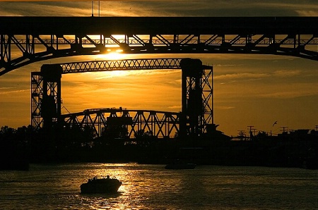 Sunset on the Cuyahoga River