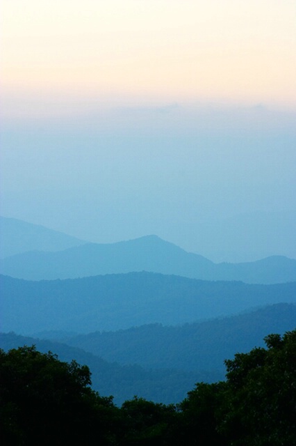 Evening at Wayah Bald