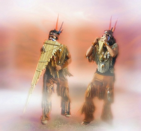 Peruvian Panpipe Musicians
