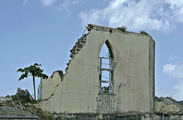 Hurricane Damaged Church, Grenada
