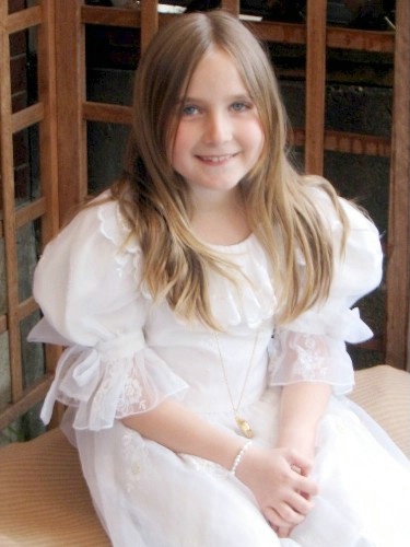 An Angel on her First Communion Day.