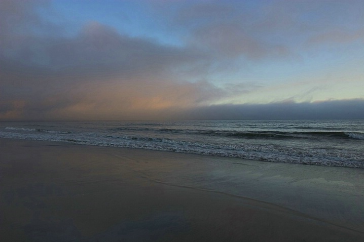 Sunset at Half Moon Bay Beach, No. 1 - ID: 2430100 © John D. Jones