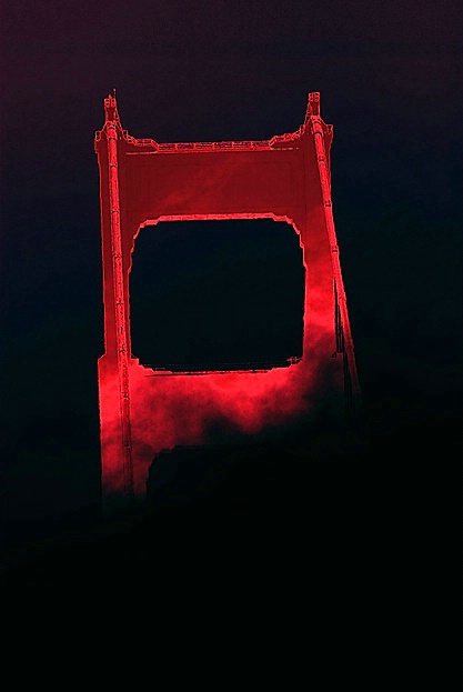 Tower on Golden Gate Bridge - ID: 2430379 © John D. Jones