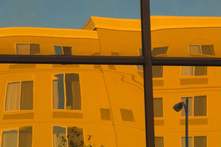 Window Reflection at Sunrise