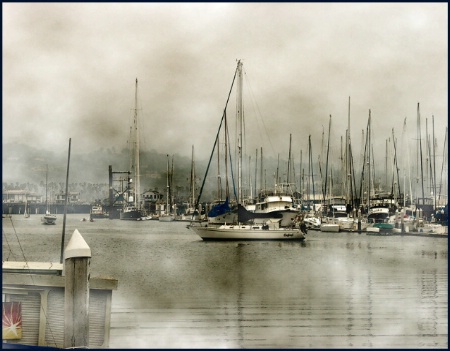 Harbor and Fog