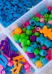 Coloured beads