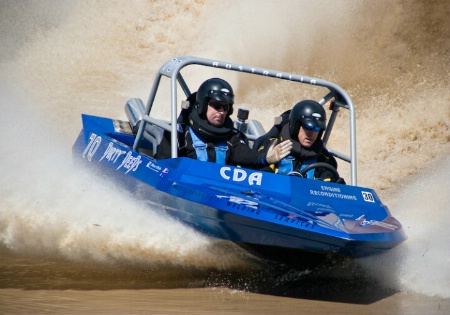 "Dirty Deeds" - V8 Jet Sprint boat racing