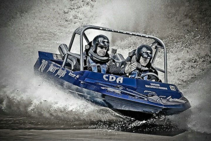 "Dirty Deeds" - V8 Jet Sprint boat racing