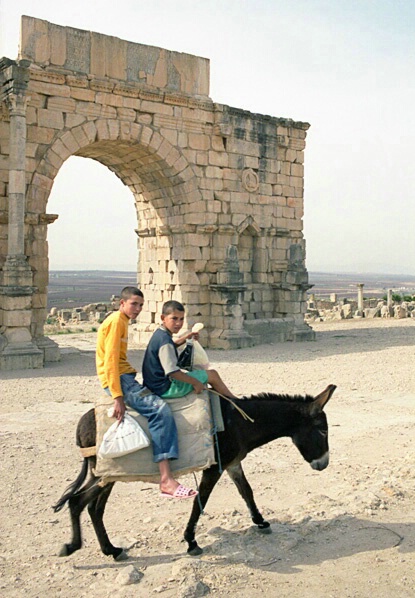 triumphal Roman arch in Volubilis