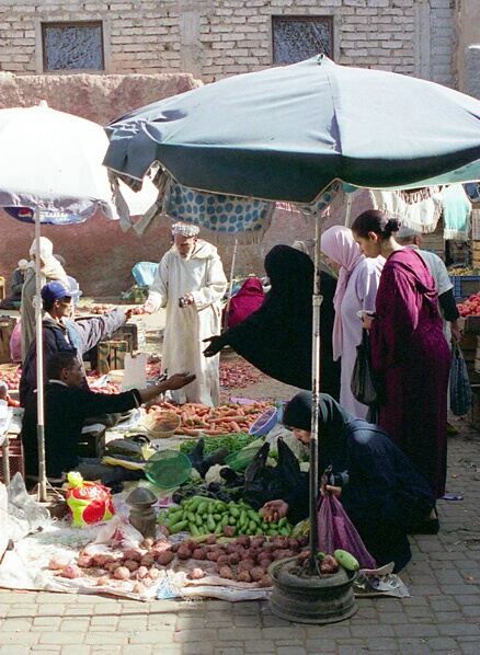a market in Marrakesh