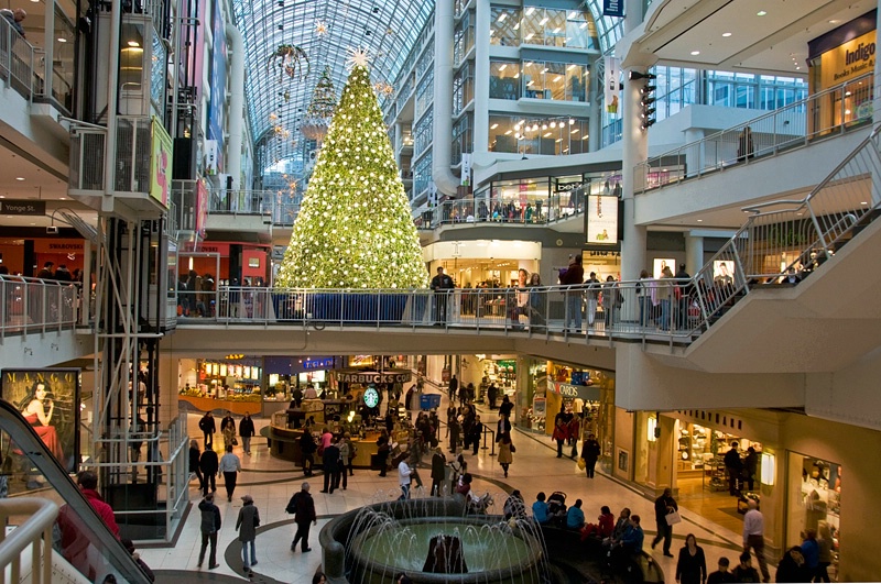 Christmas Shopping at the Eaton Centre
