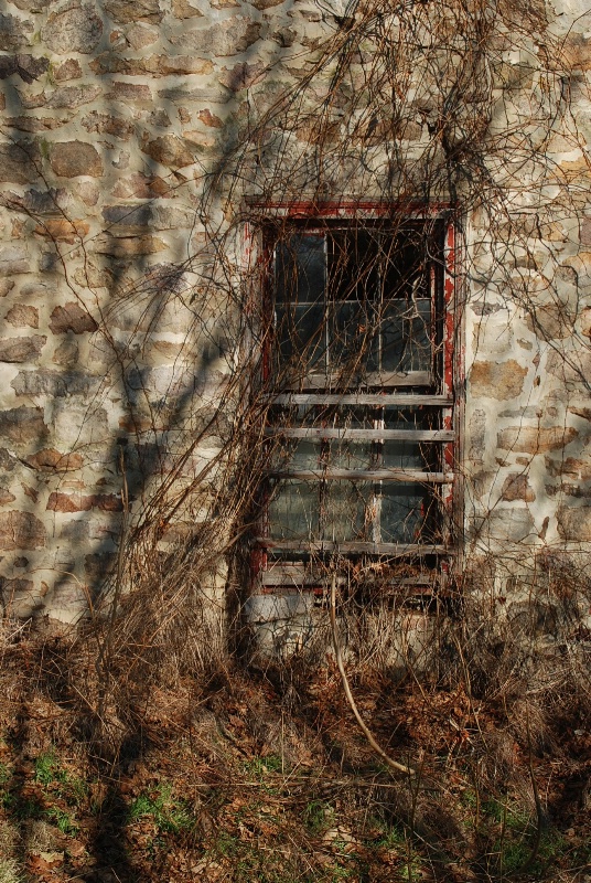 barn window shadows