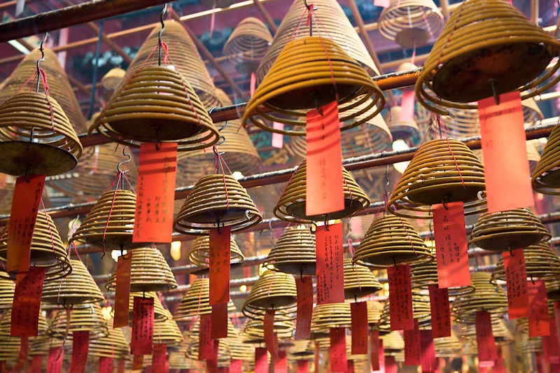 Incense coils of Man Mo Temple
