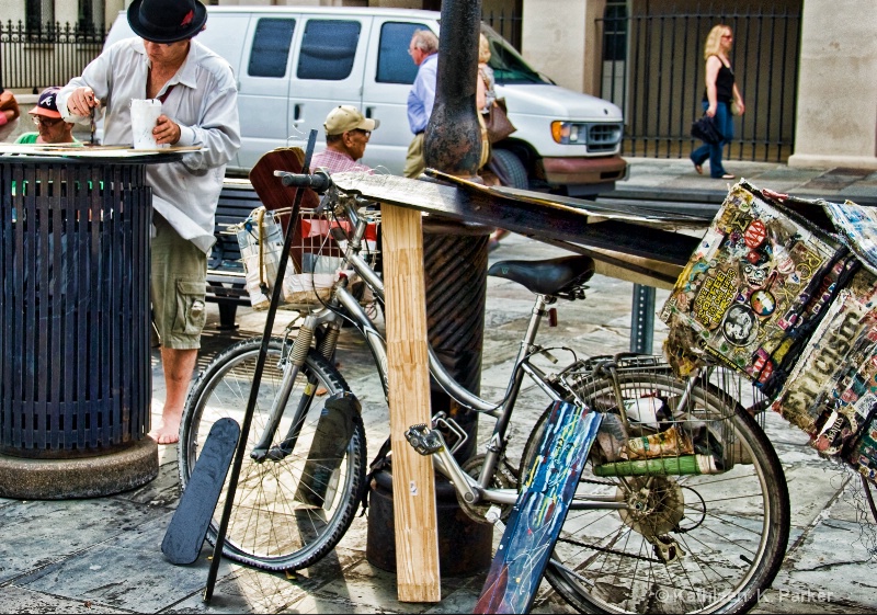 The Artist' s Bike, New Orleans - ID: 8910188 © Kathleen K. Parker