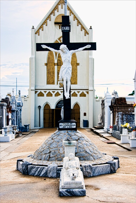 Crucifix of Jesus and Chapel of St. Roch - ID: 8985496 © Kathleen K. Parker