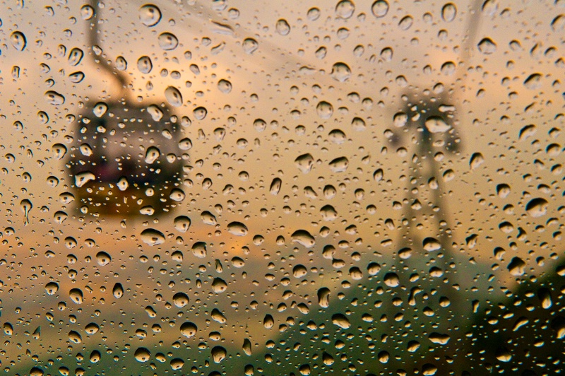 Cable Car in the Rain