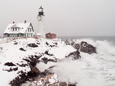 Winter Comes to Portland Head Lighthouse