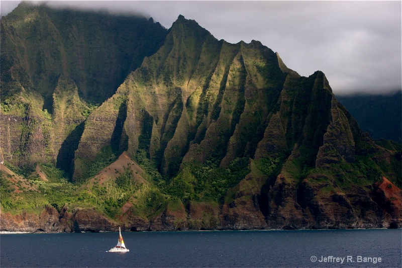 The Cliffs Off The Coast Of Kaua'i