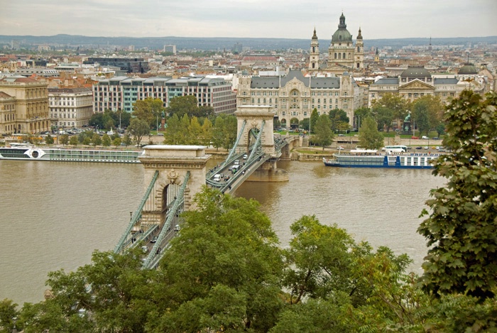 The Chain Bridge in Budapest