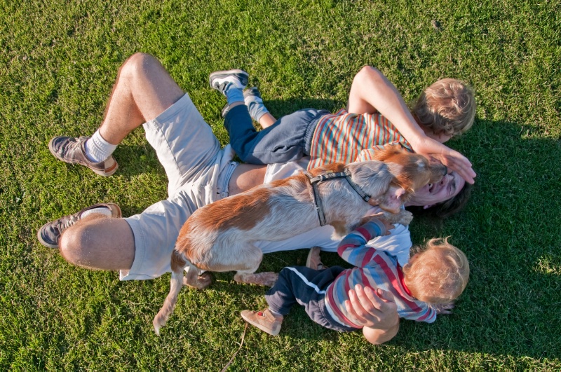 Family cuddle