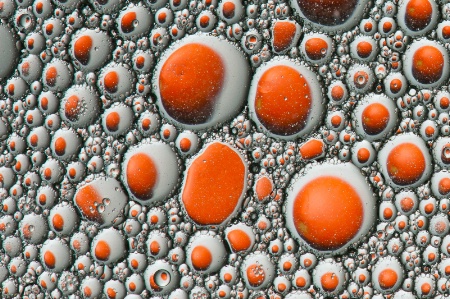 Orange in Bubbles