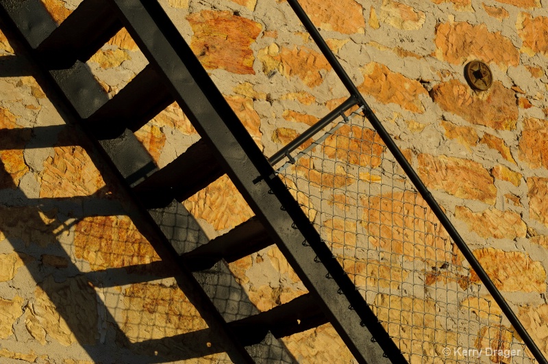 Stairway Shadow at Sunset