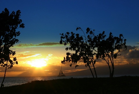 Sailing into the Sunset..Maui.